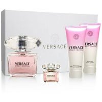 Versace Bright Crystal НАБОР (4) EDT50+B/L50+S/G50+mini5